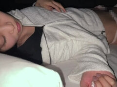 Asiático, Linda, Japonés, Orgasmo, Coño, Puta, Tetas, Voyeur