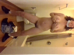 Katharine foster shaking her big melons and bootie in bathroom - Katharine foster