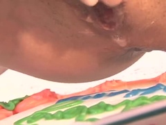 18, アナル, 舐める尻, 美人, 兄弟, ディルド, Hd, オッパイの