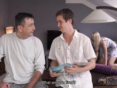 Blondine, Geschnappt, Freundin, Hd, Absätze, Lecken, Muschi, Rasiert