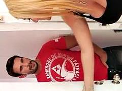 Belle grosse femme bgf, Gros cul, Gros seins, Blonde, Sucer une bite, Hard, Nénés