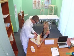 Leie, Arzt, Lecken, Krankenschwester, Büro, Muschi, Uniform, Spanner