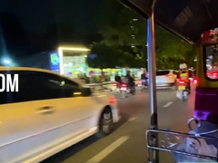 Big tits Thai teen really gets into it