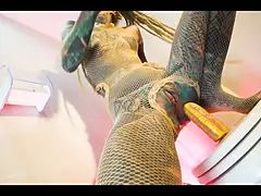 Anal, Cul, Blonde, Gothique, Hd, Chatte, Tatouage, Jouets
