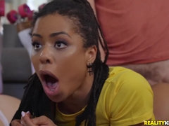 ブロンド, フェラチオ, イマラチオ, ラティーナ, なめる, 小柄, オマンコ, 馬乗り