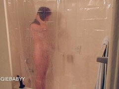 Amateur, Salle de bains, Tir de sperme, Gode, Masturbation, Orgasme, Douche, Jouets