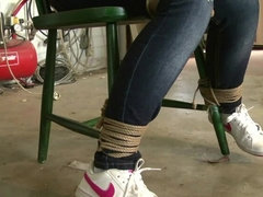 Julia Chair-tied Ballgagged
