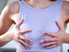 デカパイ, フェラチオ, 巨乳な, チェコ, ハードコア, Hd, 自然山雀, ティーン