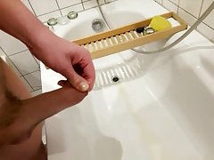 piss while jerking