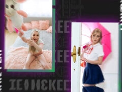 Kehlenfick, Hundestellung, Handjob, Nackt, Natürlichen titten, Muschi, Rasiert, Jungendliche (18+)