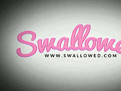 Gros cul, Grosse bite, Sucer une bite, Brunette brune, Tir de sperme, Petite femme, Lécher le sphincter, Avaler