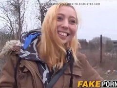 Blonde, Blowjob, Outdoor
