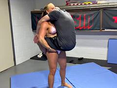 Amateur, Américain, Blonde, Femelle, Femme dominatrice, Hard, Hd, Muscle
