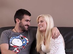 Horny blonde DADDY4K gets the ultimate experience with a younger dude