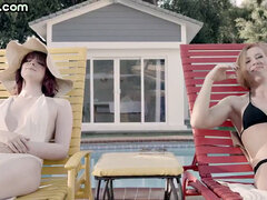 18 años, Anal, Estilo perrito, Lesbiana, Strapon, Adolescente, Trio, Tetas