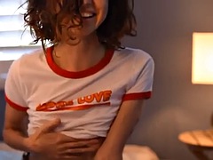 素人, 茶髪の, オナニー, 赤毛, 一人, ティーン, ウェブカメラ