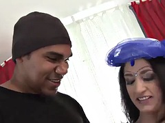 アラブ, 美女, デカチン, デカパイ, 黒人, 黒人, 異人種間, オッパイの