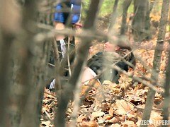 素人, 茶髪の, アウトドア, 公共, のぞき