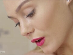 Blond, Schattig, Vingeren, Ondergoed, Masturbatie, Naakt, Natuurlijke tieten, Kut duiken