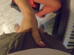 デカ尻, 大学生, 口内発射, 淫乱熟女, 母, 義母, ストッキング, フェラする