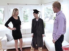 Kenzie Taylor in cap and gown boner down