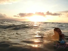 Kont, Strand, Badpak, Jurk, Vriendin, Kut duiken, Geschoren, Douche