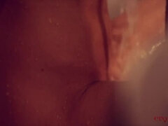 Braunhaarige, Tschechisch, Frau, Fingern, Masturbation, Natürlich, Orgasmus, Solo