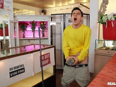 フェラチオ, 茶髪の, 巨乳な, 淫乱熟女, オマンコ, 剃毛, ティーン