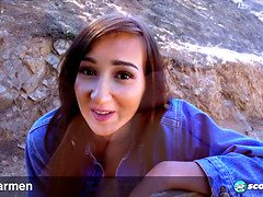 Enthousiasteling, Bruinharig, Boederij, Hd, Masturbatie, Buiten, Alleen, Tiener