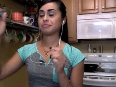 Grote lul, Grote mammen, Bruinharig, Vies, Handbeurt, Hd, Vrijster, Klein