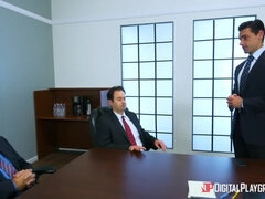 Américain, Blonde, Queue, En levrette, Bâillonner, Poilue, Chatte, Fessée