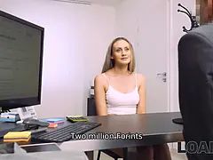 Blondine, Hd, Lecken, Nackt, Büro, Muschi, Titten
