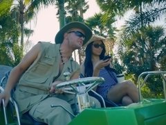 アナル, お尻, デカパイ, フェラチオ, カップル, スパンキング, 三人, 妻