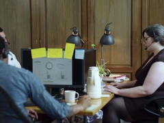 ぽっちゃり, フェラチオ, ダブル開発, Hd, 異人種間, 淫乱熟女, 三人, パイ刷り