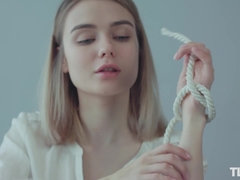 Amarrada, Fetiche, Hd, Orgasmo, Afeitado, Falda, Calcetines, Solo