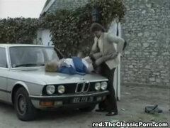 Unfall, In den arsch, Im freien, Rotschopf, Vintage