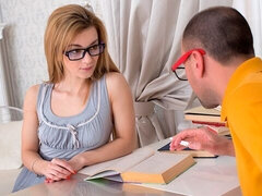 Grote lul, Lul, Hondjeshouding, Natuurlijke tieten, Klein, Geschoren, Mager, Tieten likken