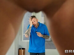 Erstaunlich, Grosser arsch, Grosse titten, Blondine, Blasen, Handjob, Milf, Tätowierung