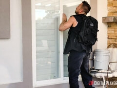 Cunnilingus, Lamer culo, Culo grande, Mamada, Morena, Cocina, Cabello corto, Chorro