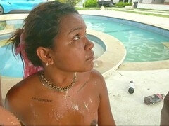 18 años, Grupo, Grupo, Latina, Lesbiana, Masturbación, Chupando, Juguetes