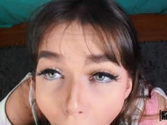 Blowjob, Brunette, Pov, Sucking