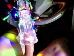 Christmas fleshlight cock milking in my car