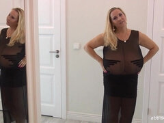Posh mom with big natural tits mind-blowing adult clip