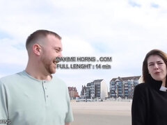 Maxime Horns - French Bisexual Vlog Beach Outdoor Exhib Blowjob Sucking And Stroking With No Shame