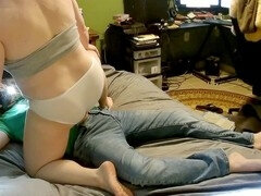 Leie, Bad, Wohlbeleibte schöne frauen, Handjob, Jeans, Küssen, Höschen