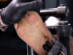 Anal, Negro, Amarrada, Dominación, Ébano, Pies, Fetiche, Fetiche de pies