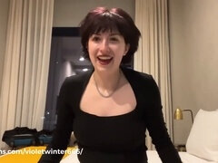 Alternative babe creates a travel vlog in Brooklyn (Almost safe for work)