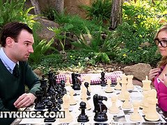 Mamada, Gafas, Pajear, Hd, Al aire libre, Coleta, Adolescente, Tetas