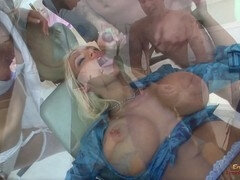 巨乳な, 医者, 看護婦, 三人