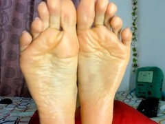 Amateur, Pies, Dominacion femenina, Fetiche de pies, Masturbacion con pies, Latina, Amante, Solo